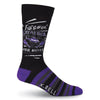 K. Bell Mens Wine Mixer Crew Socks
