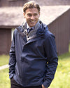 Weatherproof Mens 32 Degrees Mélange Rain Jacket 17604, XL, Cloud Cover Melange