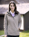 Weatherproof Womens 32 Degrees Mélange Rain Jacket 17604W, XL, Black Melange