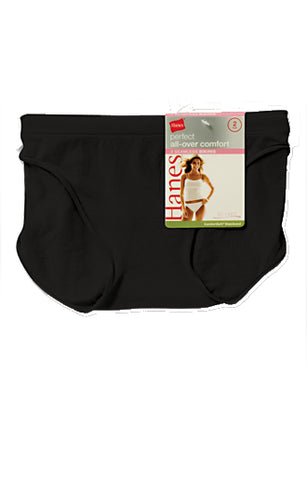 Hanes All-Over Comfort Perfect Mix and Match Bikini 2 Pack White/Nude