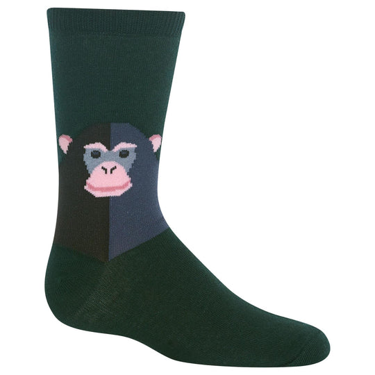 Hot Sox Kids Monkey Crew Socks