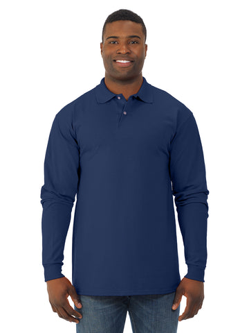 Jerzees Mens SpotShield Long Sleeve Jersey Sport Shirt