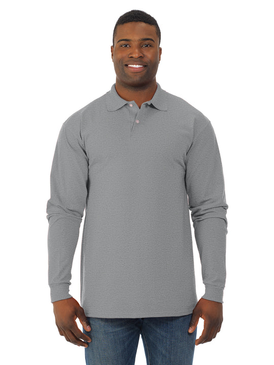 Jerzees Mens SpotShield Long Sleeve Jersey Sport Shirt
