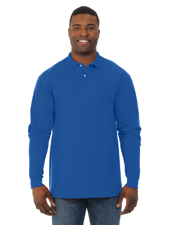 Jerzees Mens SpotShield Long Sleeve Jersey Sport Shirt