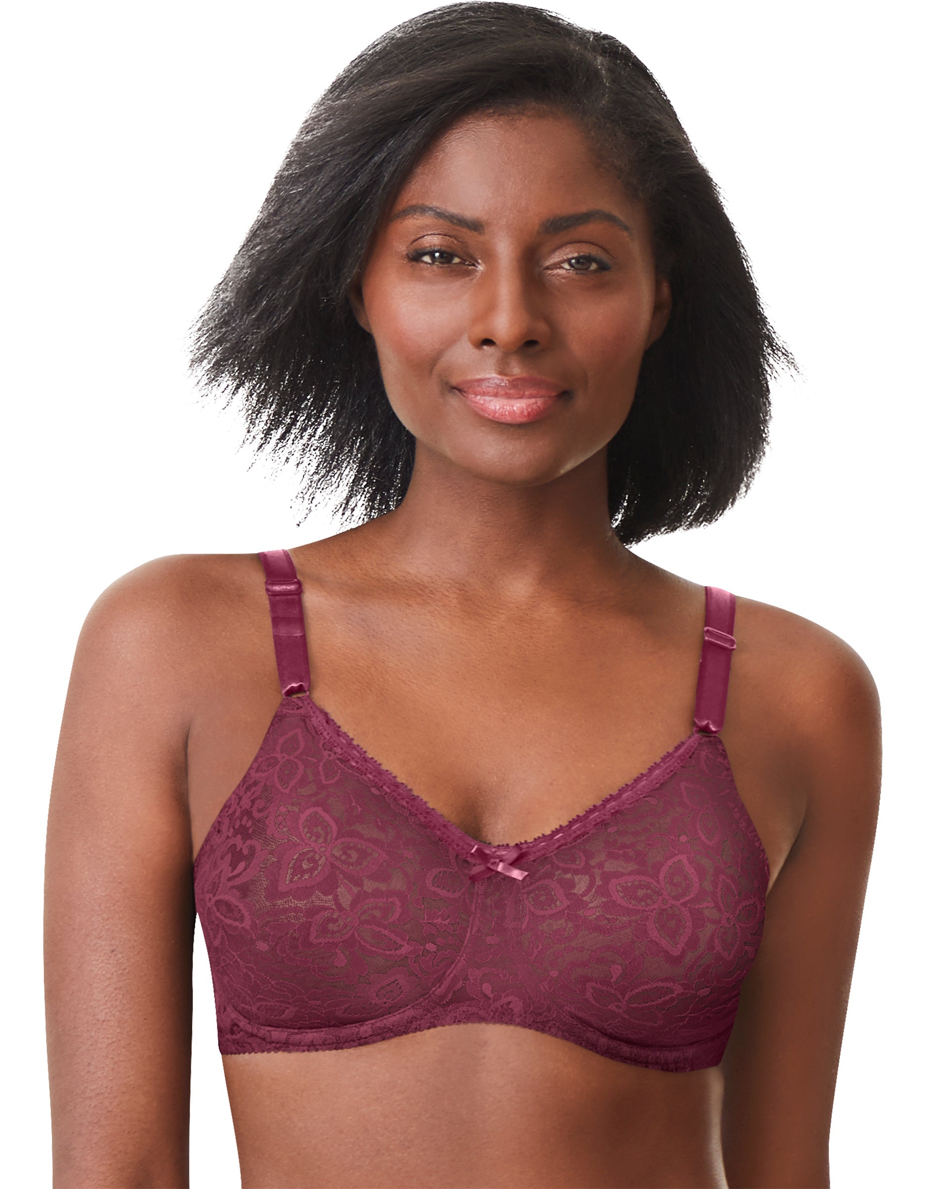 Bali, Intimates & Sleepwear, Bali Lace N Smooth Seamless Cup Underwire Bra  Purple Pebble 3432