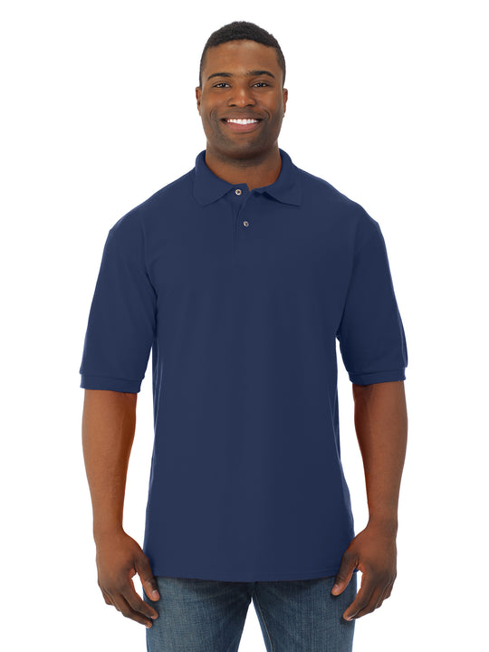 Jerzees Mens Ring-Spun Cotton Pique Short Sleeve Sport Shirt