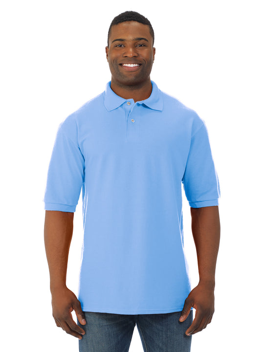 Jerzees Mens Ring-Spun Cotton Pique Short Sleeve Sport Shirt