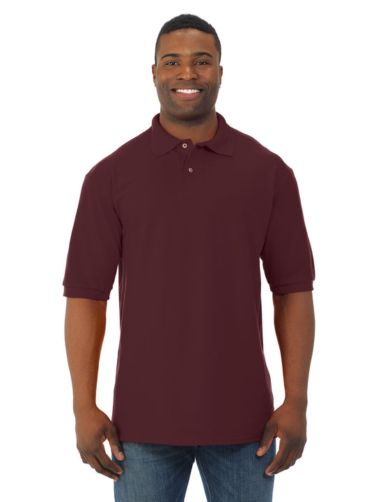 Jerzees Mens Ring-Spun Cotton Pique Short Sleeve Sport Shirt