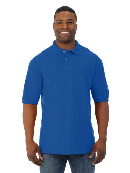 Jerzees Mens Ring-Spun Cotton Pique Short Sleeve Sport Shirt