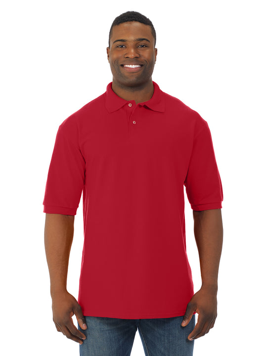 Jerzees Mens Ring-Spun Cotton Pique Short Sleeve Sport Shirt