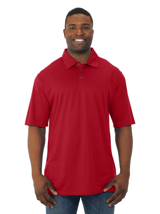 Jerzees Mens Dri-Power Sport Closed Hole Mesh Short Sleeve Sport Shirt