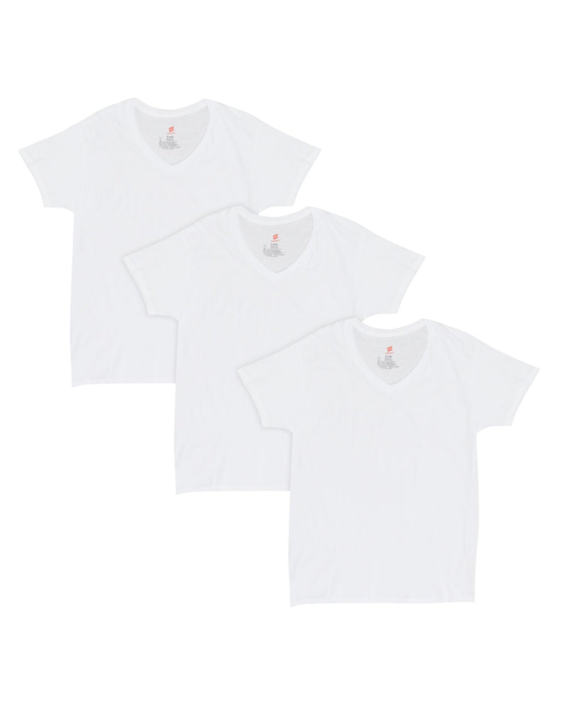 Hanes Mens Comfort Fit Ultra Soft Cotton/Modal V-Neck Undershirt 2XL 3-Pack