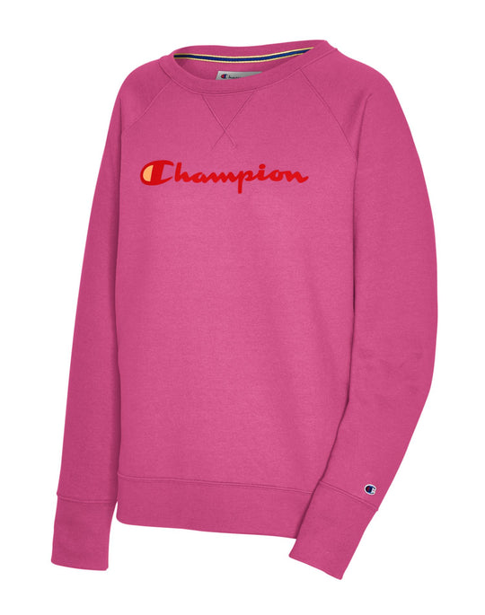 Champion Womens Powerblend Fleece Boyfriend Crew