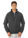 Jerzees Mens NuBlend Super Sweats Quarter-Zip Cadet Collar Sweatshirt