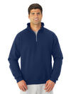 Jerzees Mens NuBlend Super Sweats Quarter-Zip Cadet Collar Sweatshirt