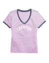 Champion Womens Heritage V-Neck Ringer Tee