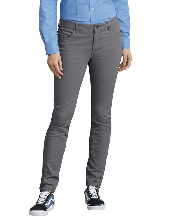 Dickies Womens Perfect Shape Skinny Twill 4-Pocket Pants