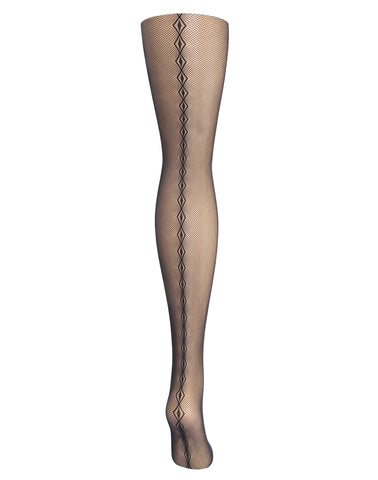 Hanes Womens Backseam Net Fashion Tights