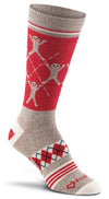 Fox River Womens Monkey Argyle Ultra-lightweight Crew Socks