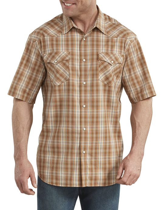 Dickies Mens Icon Relaxed Fit Western Short Sleeve Shirt