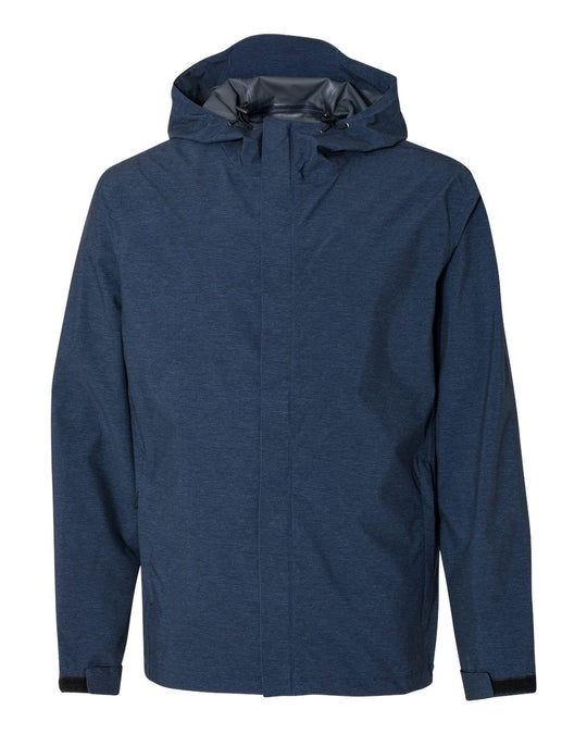 Weatherproof Mens 32 Degrees Mélange Rain Jacket 17604, XL, Cloud Cover Melange