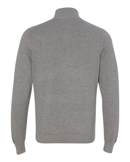 Van Heusen Mens Quarter-Zip Sweater, M, Light Grey