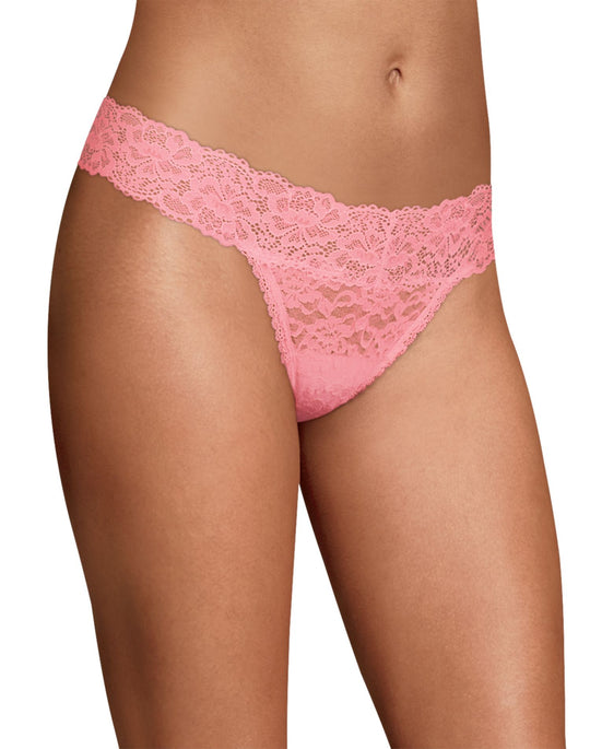 Maidenform Womens Sexy Must Haves Lace Thong