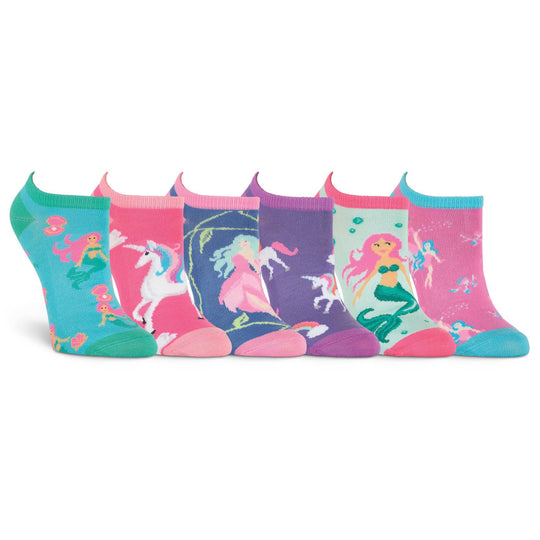 K. Bell Womens Mythical Creatures No Show Socks Six Pair Pack