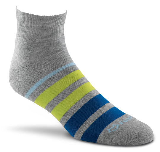 Fox River Rally Stripe Men`s Lightweight Quarter Crew Socks