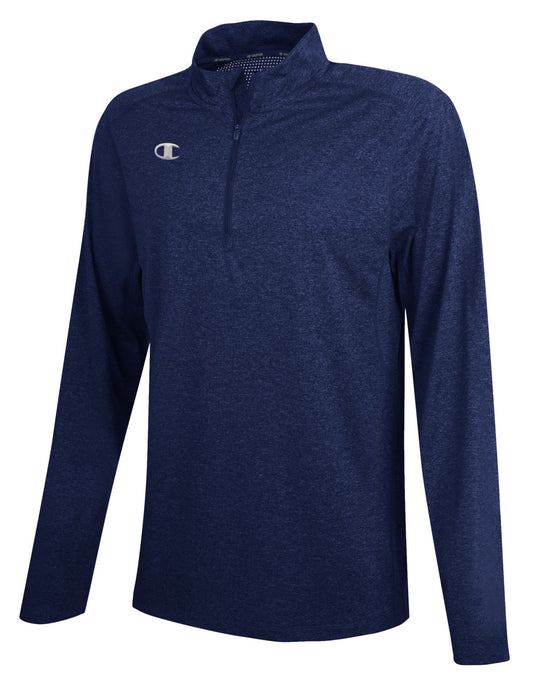 Champion Mens Quarter Zip Pullover, 2XL, Athletic Royal Heather