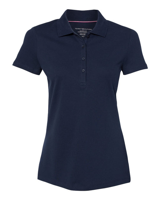 Tommy Hilfiger Womens Classic Fit Ivy Piqué Sport Shirt - 13H4534