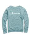 Champion Womens Powerblend Boyfriend Crew, Script Logo