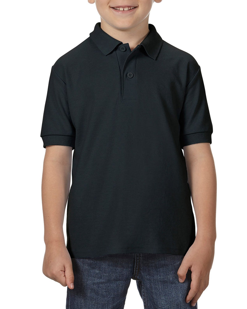 Gildan Youth DryBlend Youth Double Piqué Sport Shirt, S, Black