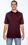 Hanes Cotton-Blend Jersey Men's Polo with Pocket