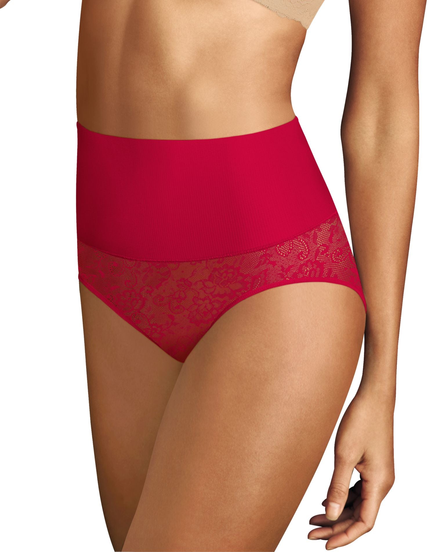 Maidenform Lace Thong Shapewear Pink Pirouette 2XL Women's