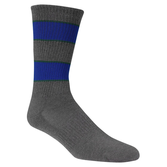 Dr. Scholls Mens Original Collection Faux Outdoor Rugby Stripe Crew Socks