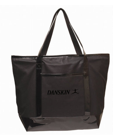 Danskin Women`s Large Coated Canvas Tote Bag