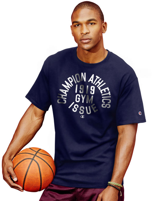 Champion Men`s Cotton-Rich Graphic T Shirt