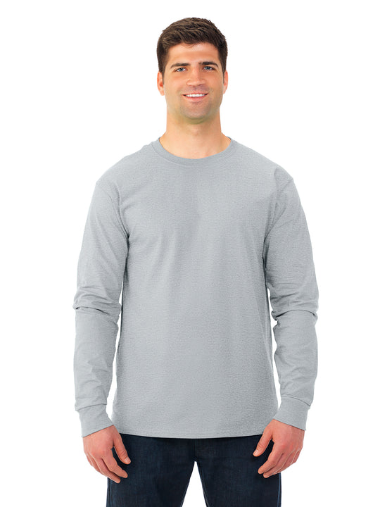 Fruit Of The Loom Adult HD Cotton Long Sleeve Crew T-Shirt