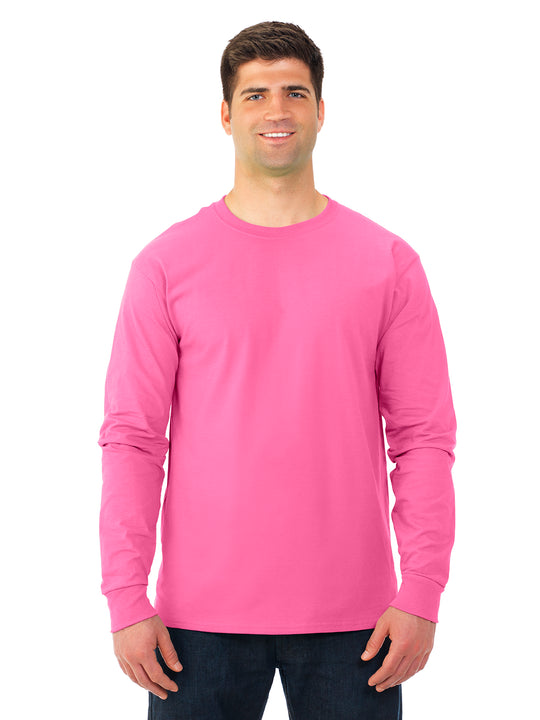 Fruit Of The Loom Adult HD Cotton Long Sleeve Crew T-Shirt