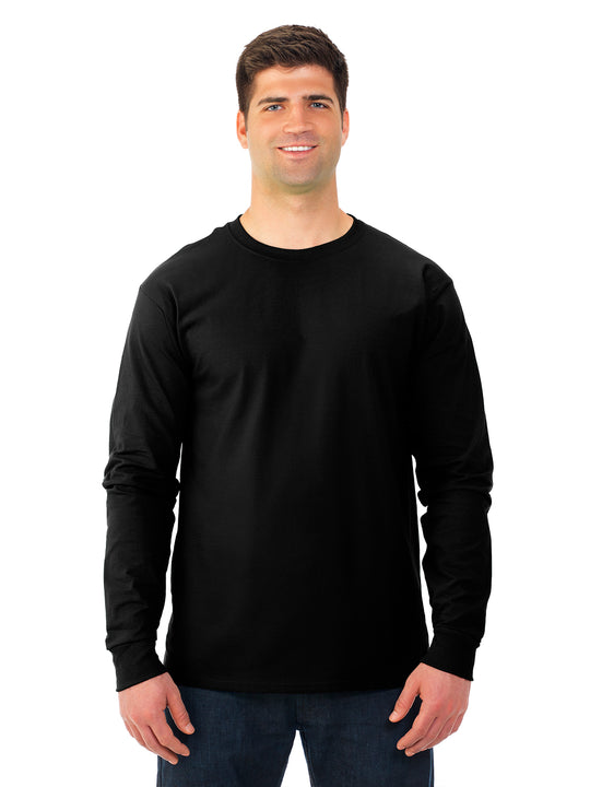 Fruit Of The Loom Adult HD Cotton Long Sleeve Crew T-Shirt