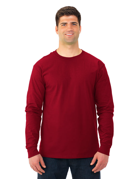 Fruit Of The Loom Adult HD Cotton Long Sleeve Crew T-Shirt