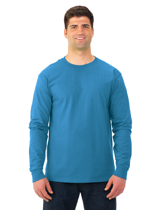 Fruit Of The Loom Adult HD Cotton Long Sleeve Crew T-Shirt