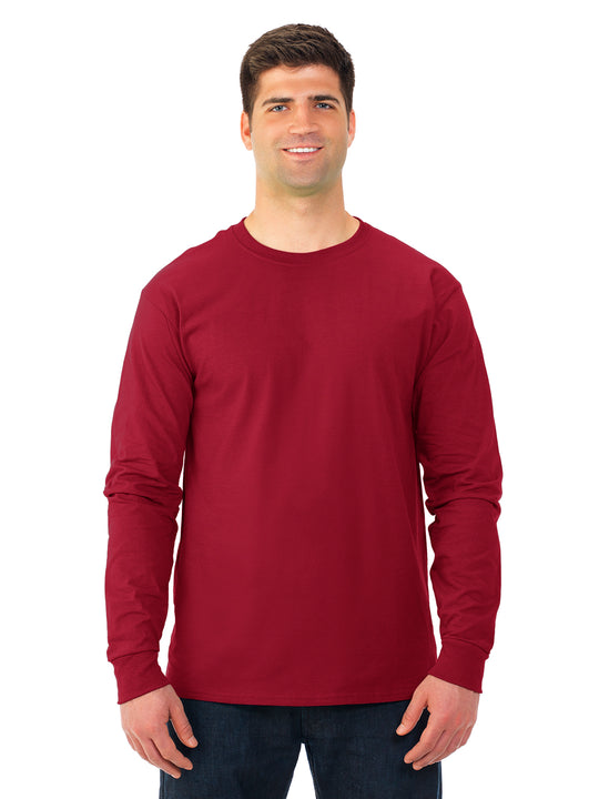 Fruit Of The Loom Adult HD Cotton Long Sleeve Crew T-Shirt