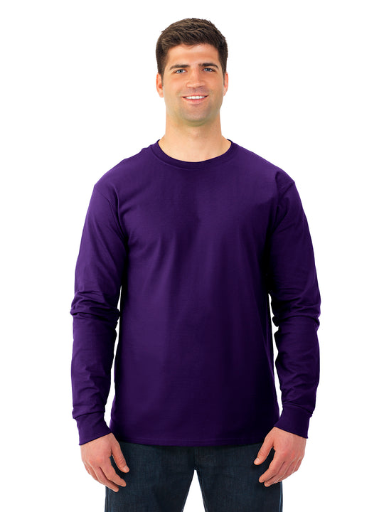 Fruit Of The Loom Adult HD Cotton Long Sleeve Crew T-Shirt