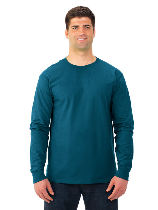 Fruit Of The Loom Adult HD Cotton Long Sleeve Crew T-Shirt