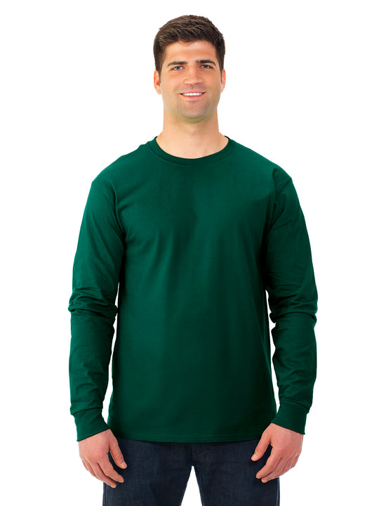 Fruit Of The Loom Adult HD Cotton Long Sleeve Crew T-Shirt