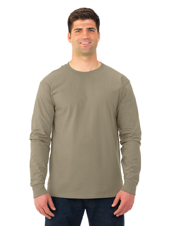 Fruit Of The Loom Adult HD Cotton Long Sleeve Crew T-Shirt