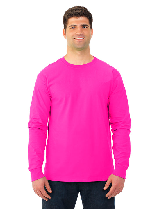 Fruit Of The Loom Adult HD Cotton Long Sleeve Crew T-Shirt