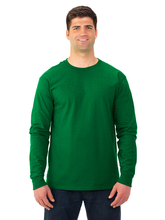 Fruit Of The Loom Adult HD Cotton Long Sleeve Crew T-Shirt